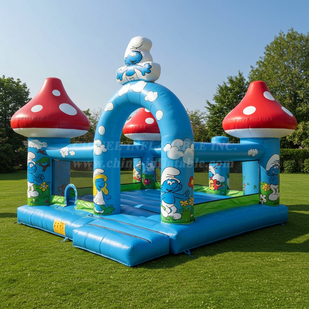 T2-8570 The Smurfs Inflatable Bouncer