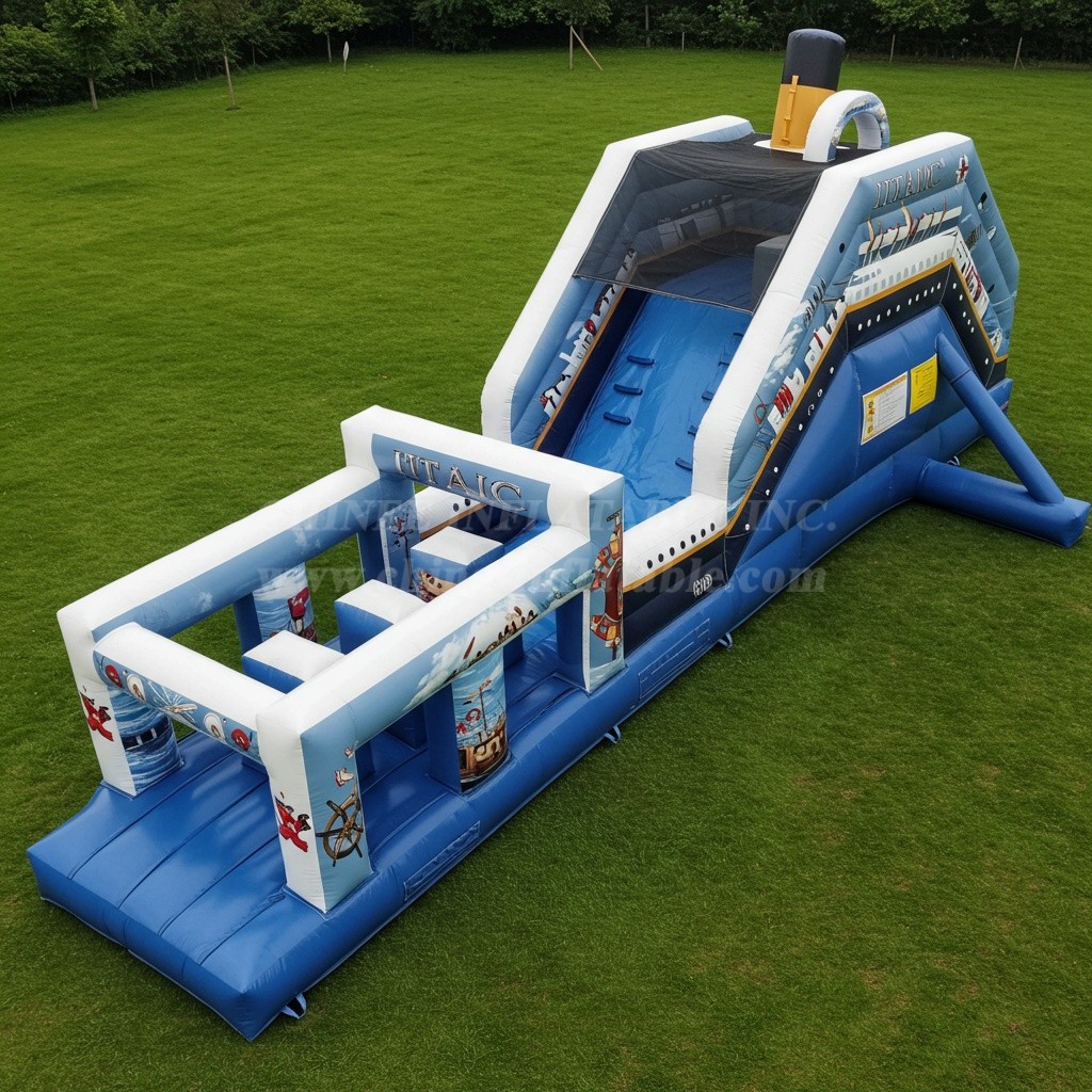 T8-8069 Titanic Inflatable Dry Slide