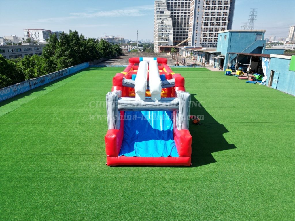 T7-3619 Firetruck Inflatable Obstacle Courses