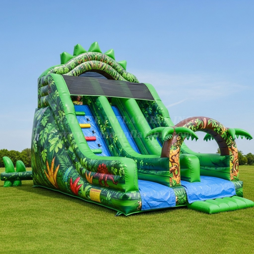 T8-8148 Dinosaur Theme Inflatable Dry Slide