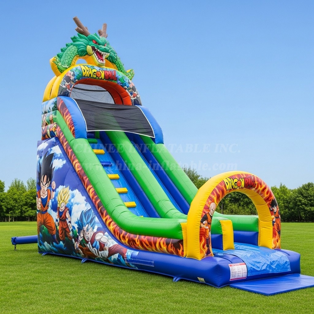 T8-8165 Dragon Ball Theme Inflatable Dry Slide
