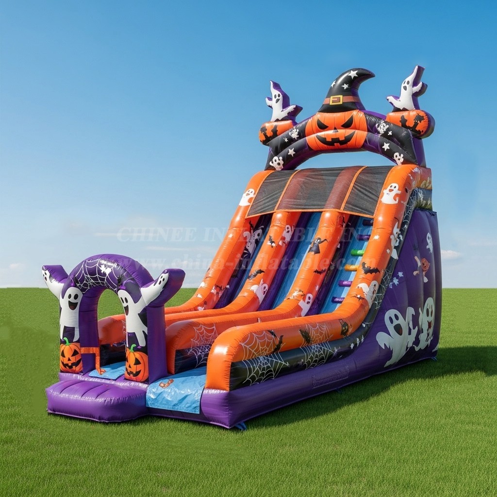 T8-8186 Halloween Theme Inflatable Dry Slide