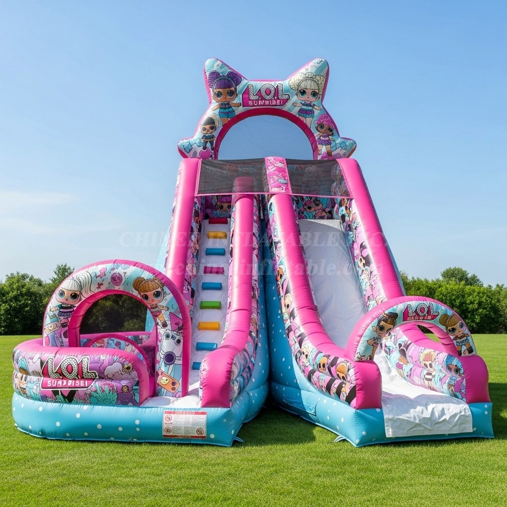 T8-8200 L.O.L.Surprise Theme Inflatable Dry Slide