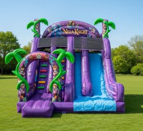 T8-8233 Nella Knight Theme Inflatable Dry Slide