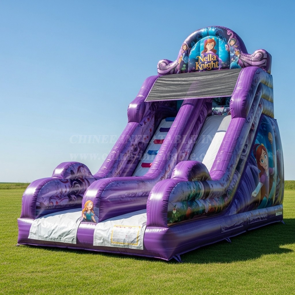 T8-8234 Nella Knight Theme Inflatable Dry Slide