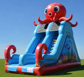 T8-8239 Octopus Theme Inflatable Dry Slide
