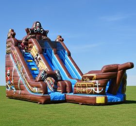 T8-8257 Pirates Theme Inflatable Dry Slide