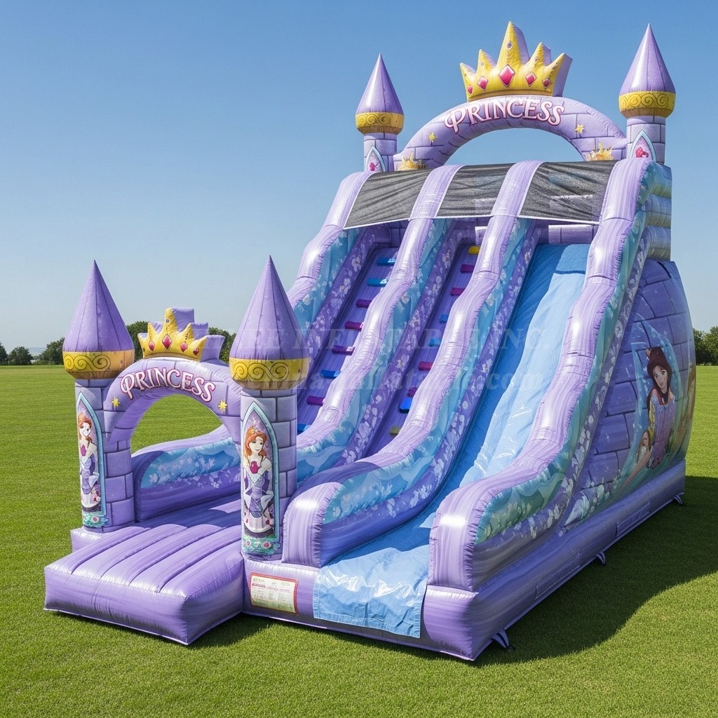 T8-8277 Princess Parties Theme Inflatable Dry Slide
