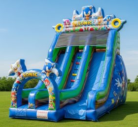 T8-8299 Sonic Theme Inflatable Dry Slide