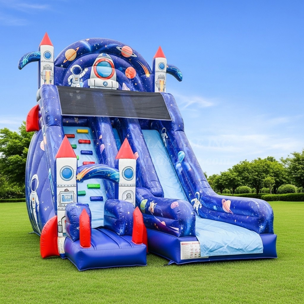 T8-8306 Space Theme Inflatable Dry Slide