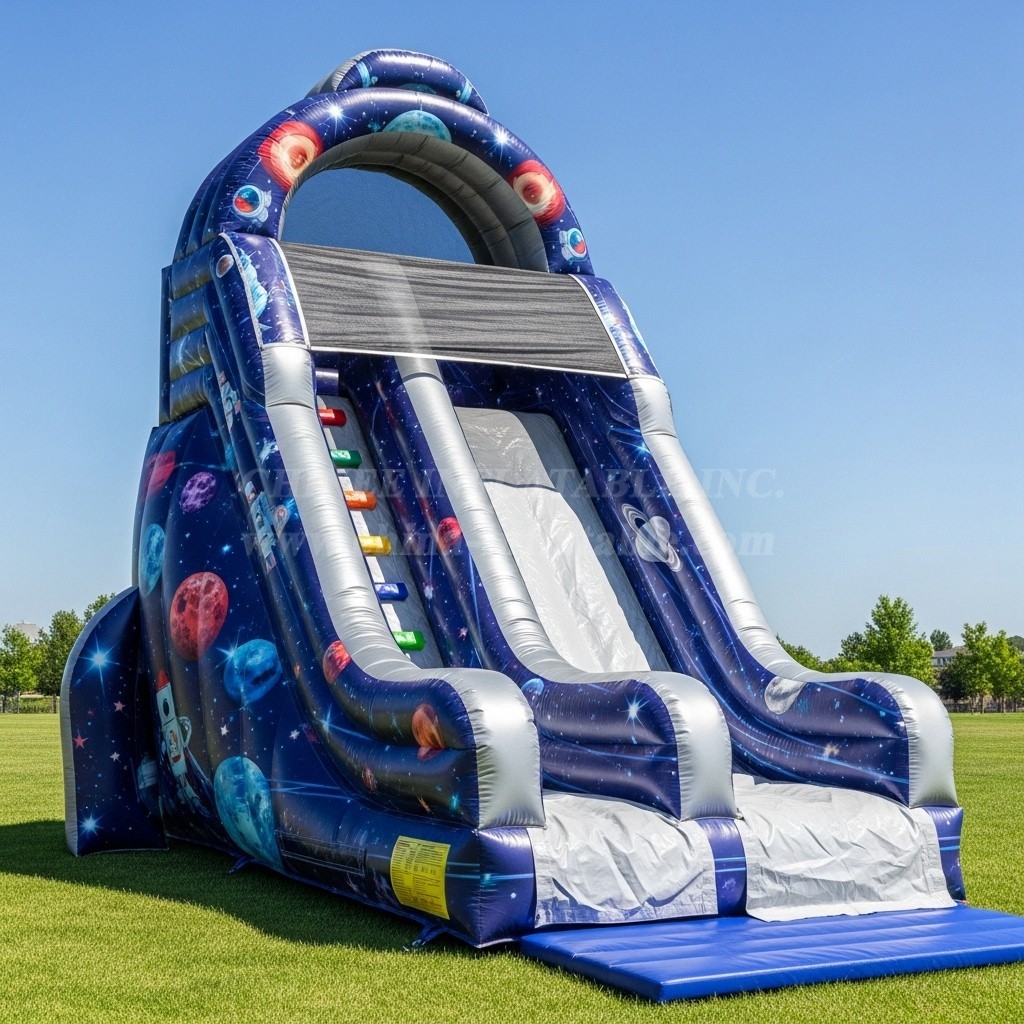 T8-8308 Space Theme Inflatable Dry Slide