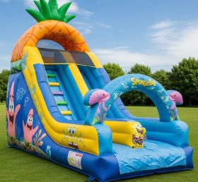 T8-8315 Spongebob Theme Inflatable Dry Slide