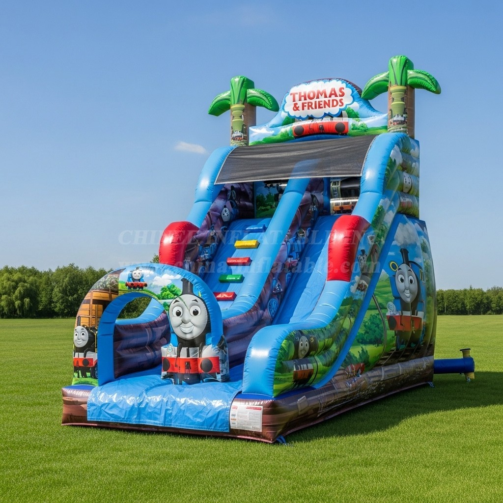T8-8354 Thomas Friends Theme Inflatable Dry Slide