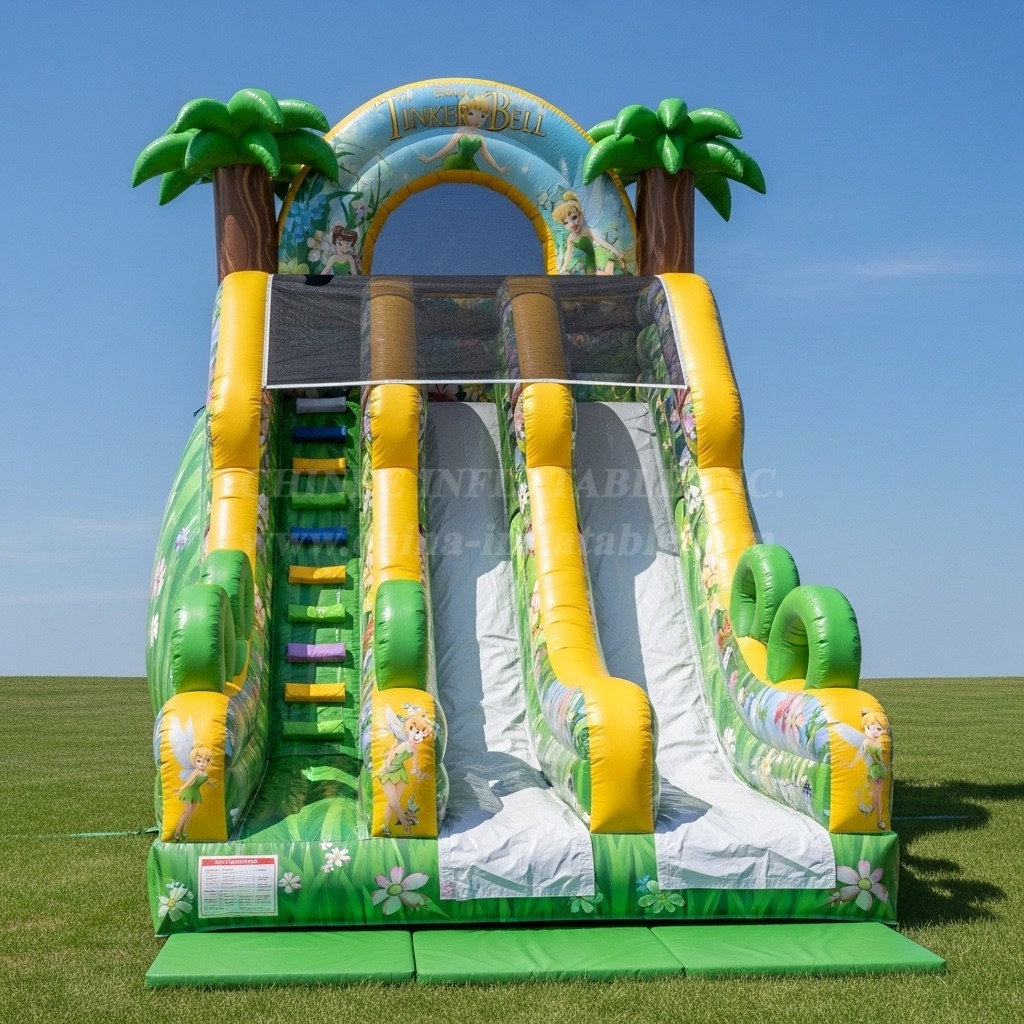 T8-8367 Tinker Bell Theme Inflatable Dry Slide