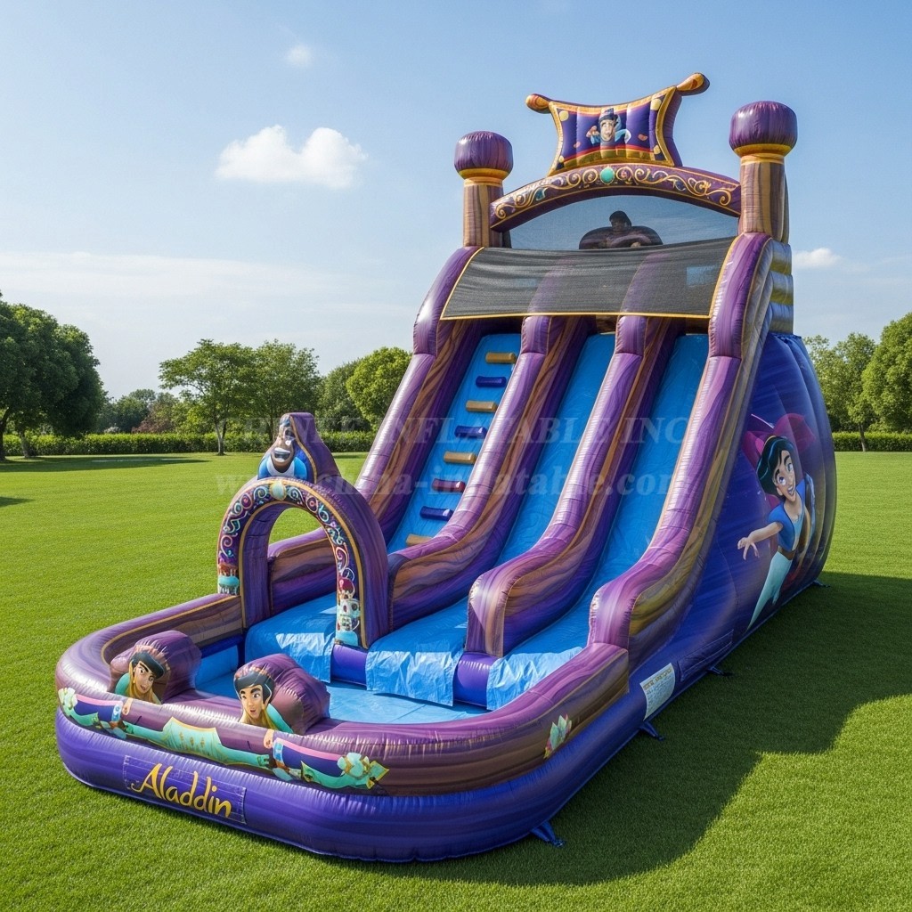 T8-8597 Aladdin Theme Inflatable Water Slide