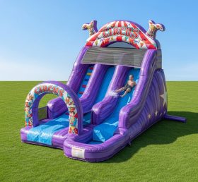 T8-8427 Circus Theme Inflatable Water Slide