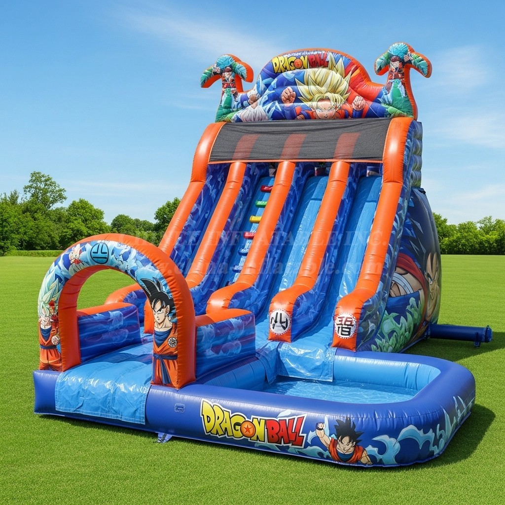 T8-8445 Dragon Ball Theme Inflatable Water Slide
