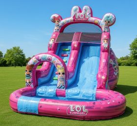 T8-8469 Lol Surprise Theme Inflatable Water Slide