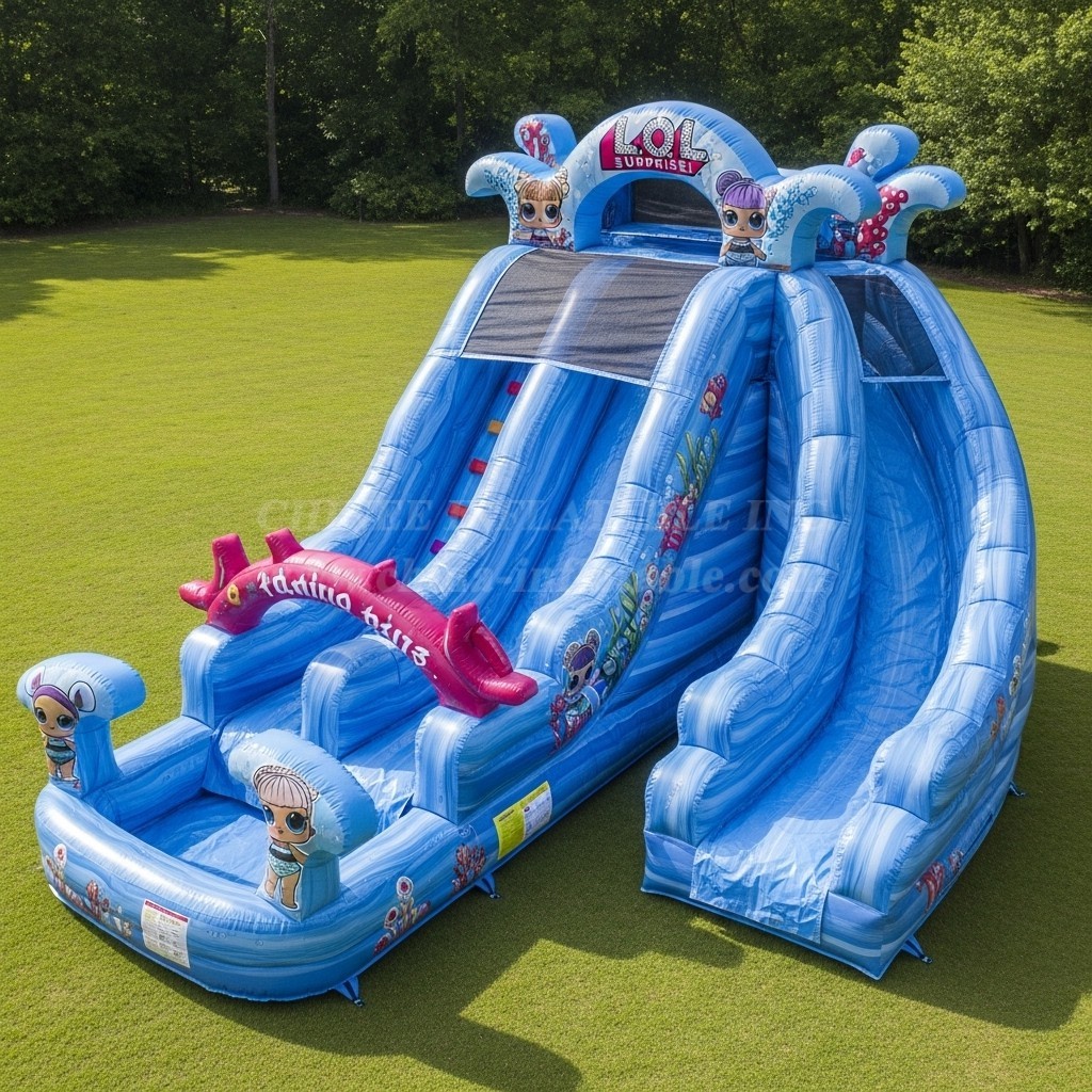 T8-8634 L.O.L.SURPRISE Theme Inflatable Water Slide