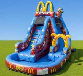 T8-8476 Mcdonald Theme Inflatable Water Slide