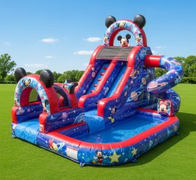 T8-8643 Mickey & Minnie Theme Inflatable Water Slide