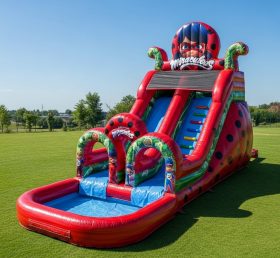 T8-8652 Miraculous Ladybug Theme Inflatable Water Slide