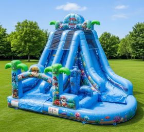 T8-8675 Paw Patrol Theme Inflatable Water Slide