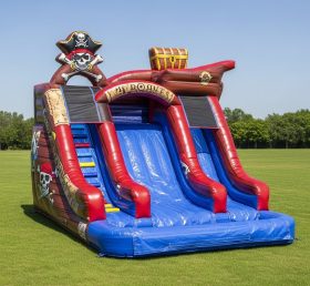 T8-8511 Pirates Theme Inflatable Water Slide