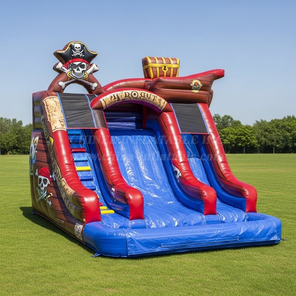 T8-8511 Pirates Theme Inflatable Water Slide
