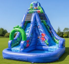 T8-8512 Pj Masks Theme Inflatable Water Slide
