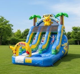 T8-8515 Pokemon Theme Inflatable Water Slide