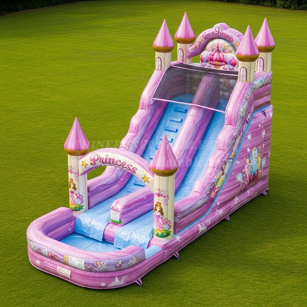 T8-8683 Princess Parties Theme Inflatable Water Slide