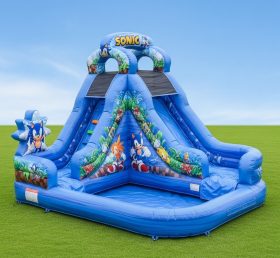 T8-8537 Sonic Theme Inflatable Water Slide