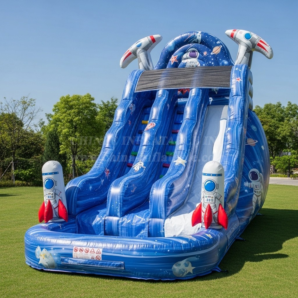 T8-8540 Space Theme Inflatable Water Slide