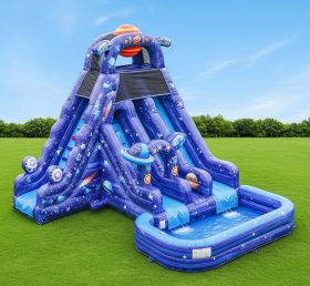 T8-8700 Space Theme Inflatable Water Slide