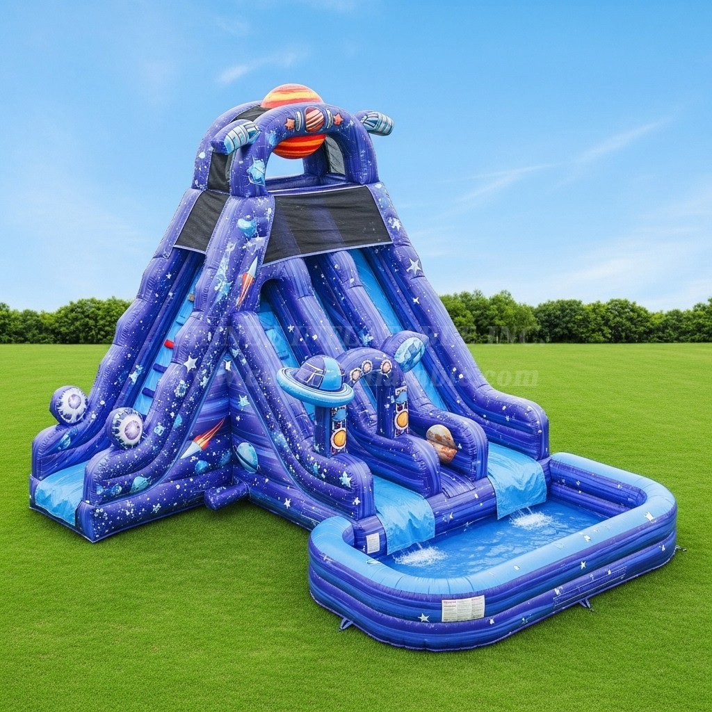 T8-8700 Space Theme Inflatable Water Slide