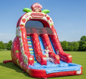 T8-8547 Strawberry Shortcake Theme Inflatable Water Slide