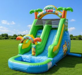 T8-8565 Timmy Time Theme Inflatable Water Slide