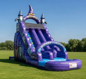 T8-8587 Wizard Theme Inflatable Water Slide