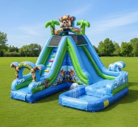T8-8731 Zootopia Theme Inflatable Water Slide