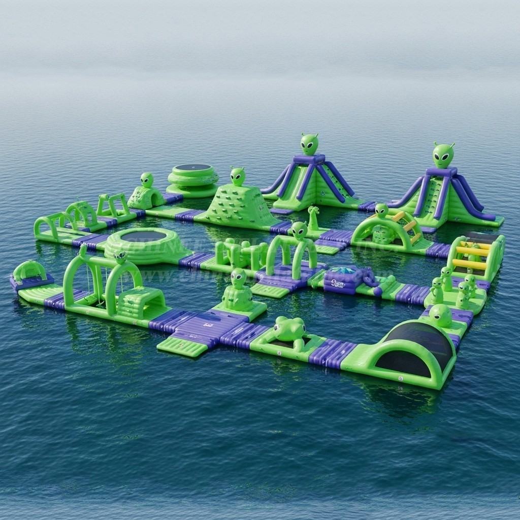 S200 Alien Theme Inflatable Water Park