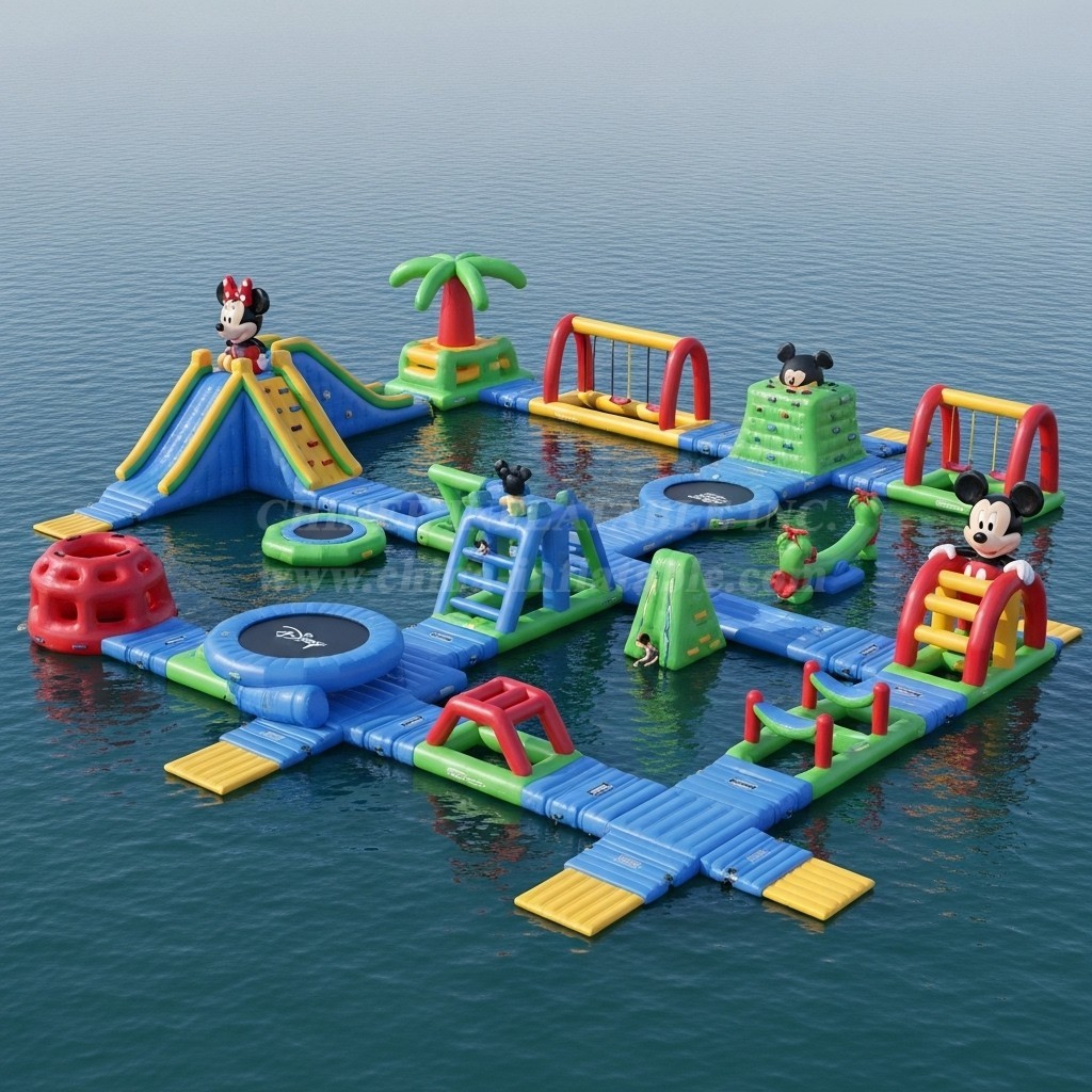 S226 Mickey & Minnie Theme Inflatable Water Park