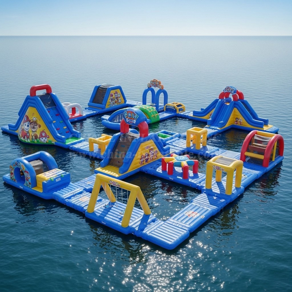S245 Paw Patrol Theme Inflatable Water Park