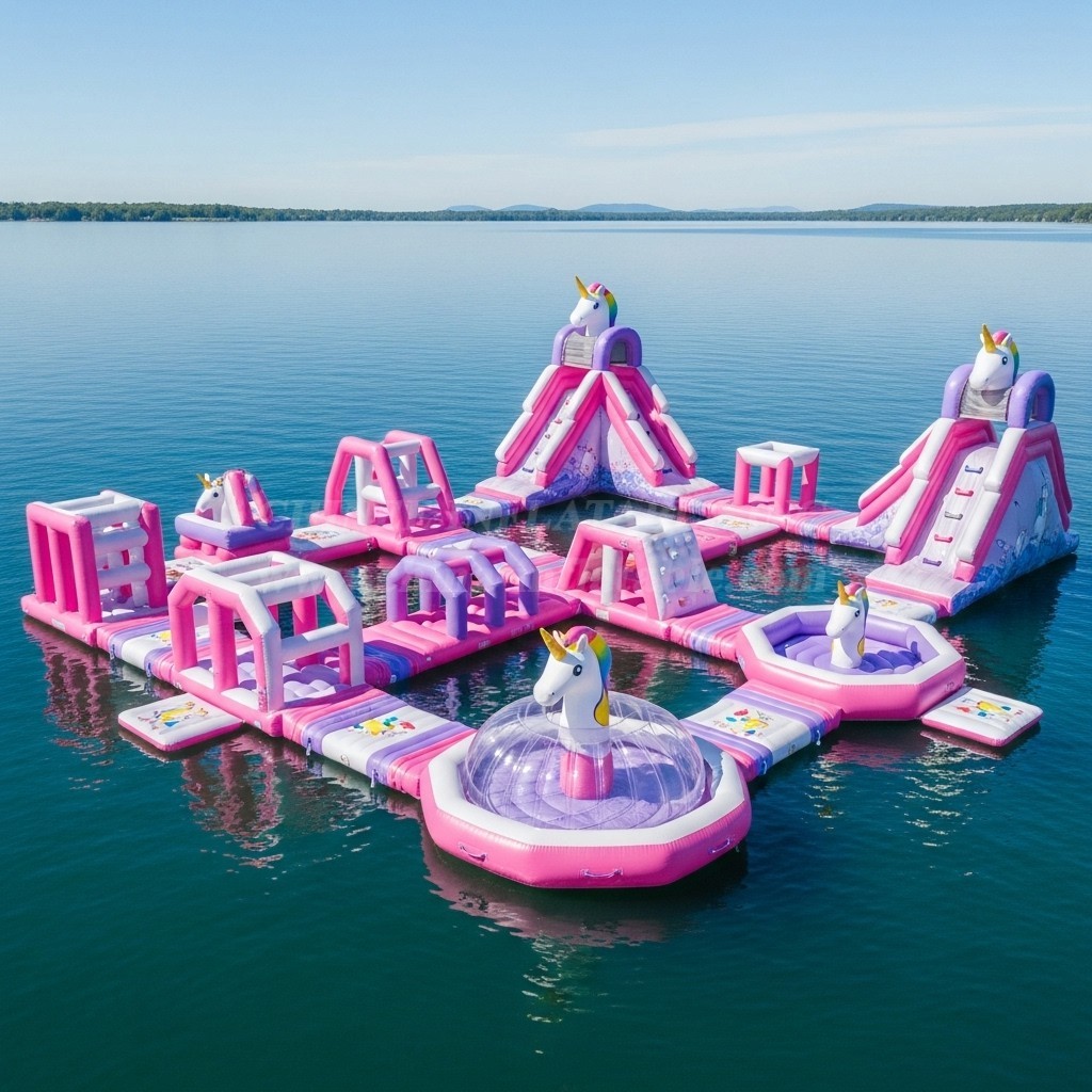 S283 Unicorn Theme Inflatable Water Park