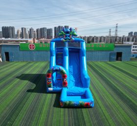 T8-8466B Lilo & Stitch Inflatable Water Slide with Splash Pool
