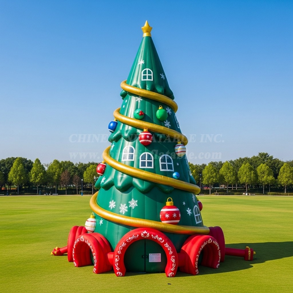 C1-615 Large Inflatable Christmas Tree for Holiday Promotions and Events