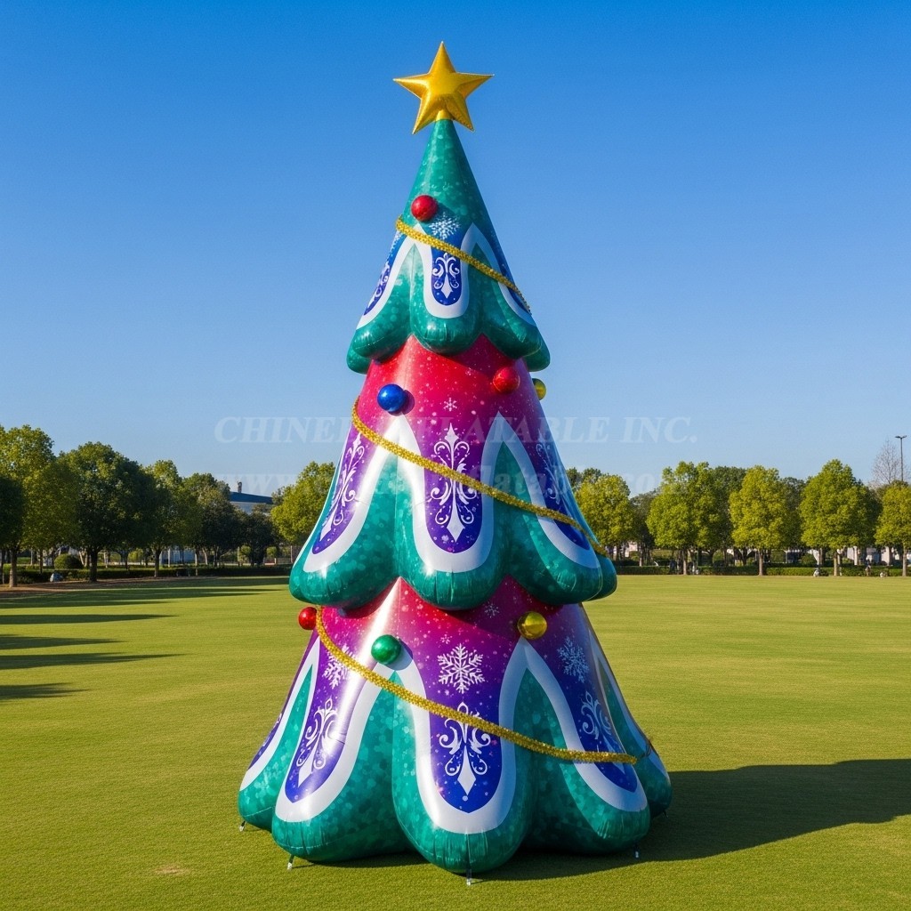C1-692 Large Inflatable Christmas Tree for Festive Events and Promotions