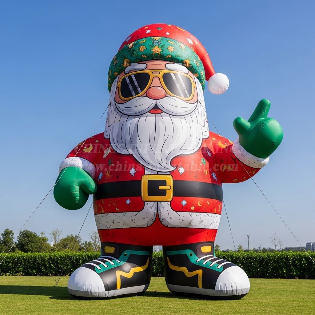 C1-456 Hip-hop style inflatable Santa Claus