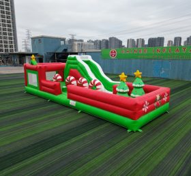 T7-3520B Christmas Themed Inflatable Obstacle Course