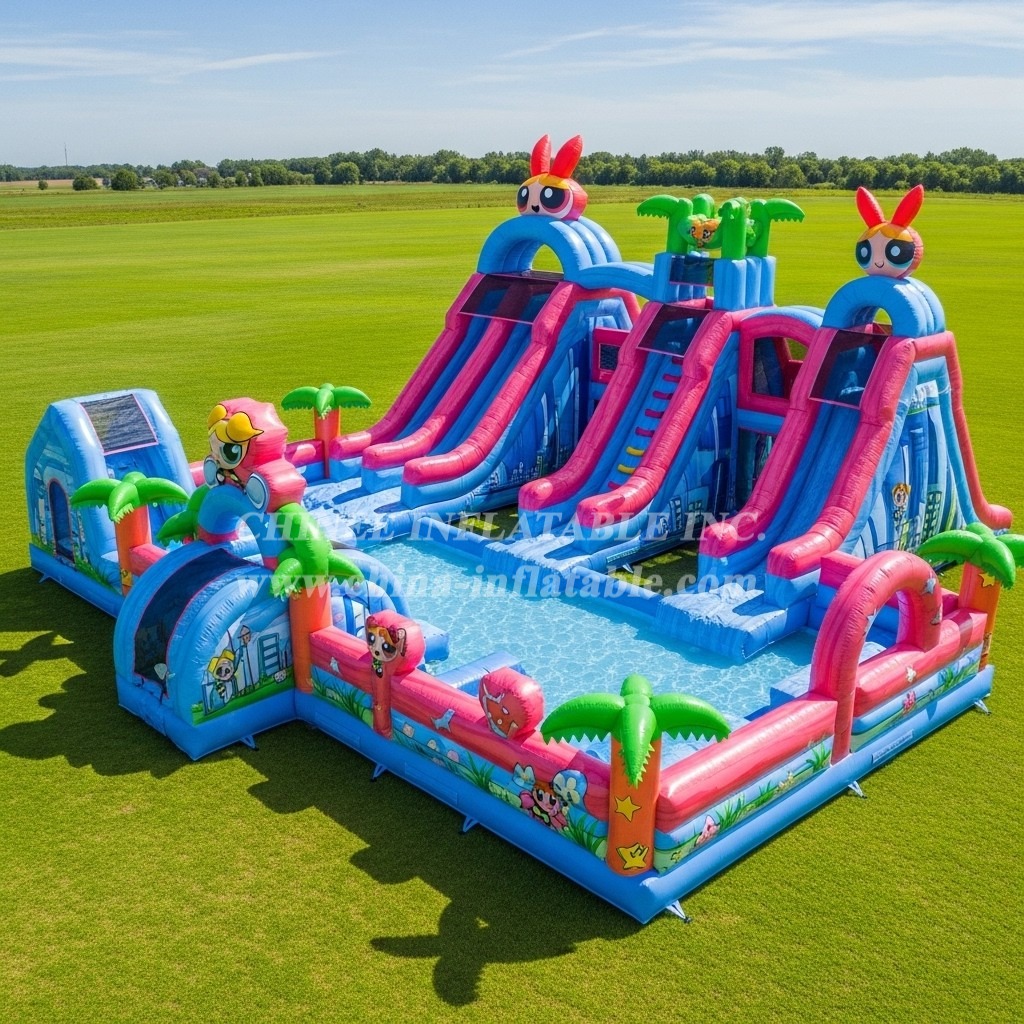 Pool3-718 The Powerpuff Girls Theme Pool Water Park